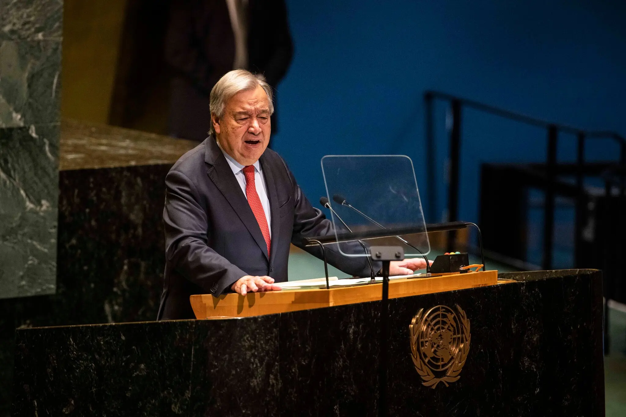 Генеральний секретар Антоніу Гутерреш виступає перед Генеральною Асамблеєю